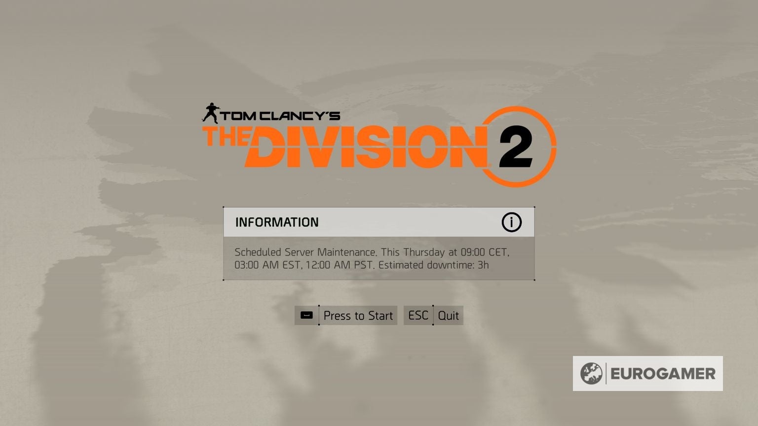 Division 2 Error Codes Division 2 Error Codes